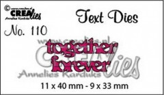 Crealies Text Dies - Nr. 110 - together forever
