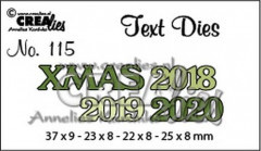 Crealies Text Dies - Nr. 115 - XMAS 2018 2019 2020