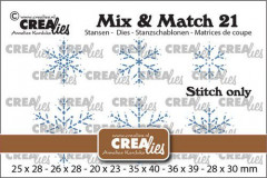 Crealies Mix and Match Nr. 21 - Schneeflocken
