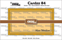 Crealies Cardzz - Mini Slimline D mit Doppelsteppstich