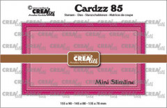 Crealies Cardzz - Mini Slimline E mit Doppelpunktlinie