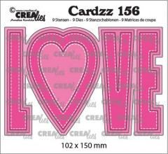 Crealies Cardzz - Nr. 156 - LOVE