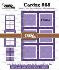 Crealies Cardzz Frame and Inlay - Fatima 6x quadratisch
