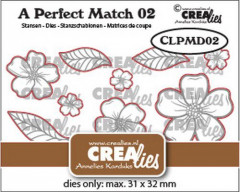 Crealies A Perfect Match Dies - Mix Blumen A