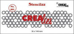 Crealies Stencilzz - Nr. 201 - wonky circles