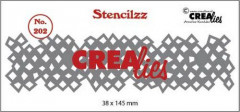 Crealies Stencilzz - Nr. 202 - wonky squares