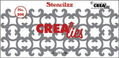 Crealies Stencilzz - Nr. 206 - ornaments