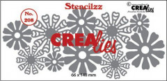Crealies Stencilzz - Nr. 208 - flowers
