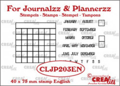 Journalzz and Plannerzz Stempel - Monat Tracker EN