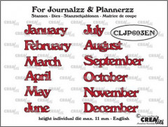 Journalzz and Plannerzz Stanze - Monate EN