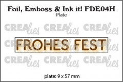 Crealies Foil, Emboss and Ink it - FROHES FEST (DE)
