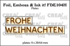 Crealies Foil, Emboss and Ink it - FROHE WEIHNACHTEN (DE)