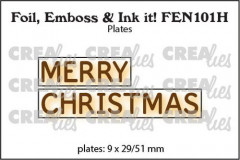 Crealies Foil, Emboss and Ink it - MERRY CHRISTMAS (EN)