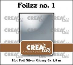Crealies Foilzz Hot Foil - silber glänzend