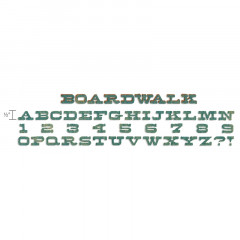 Decorative Strips Alphabet Die - Boardwalk