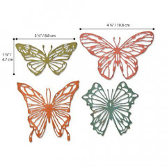 Thinlits Die Set - Scribbly Butterflies