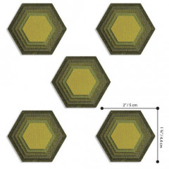 Thinlits Die Set - Stacked Tiles, Hexagons