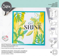 Sizzix Layered Stencils - Watercolor Leaves