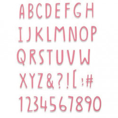 Thinlits Die - Hand Drawn Alphabet