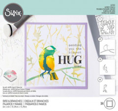 Sizzix Layered Stencils - Bird and Branches