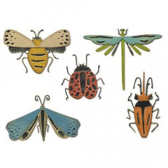 Thinlits Die Set by Tim Holtz - Funky Insects
