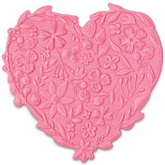 3D Impresslits Embossing Folder - Floral Heart
