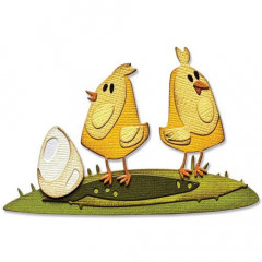 Thinlits Die Set by Tim Holtz - Papercut Chicks Colorize