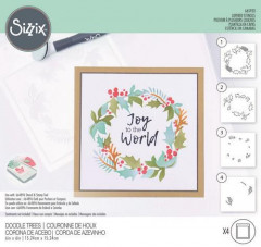 Sizzix Layered Stencils - Holly Wreath