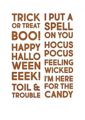 Thinlits Die Set - Bold Text Halloween