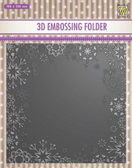 3D Embossing Folder - Schneeflocken Frame