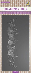 3D Embossing Folder - Slimline Roses