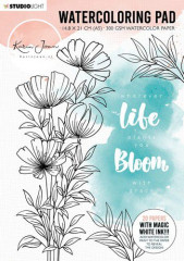 Studio Light Watercoloring Pad A5 - Karin Joan Blooming Collecti