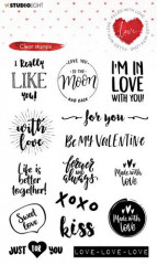 Clear Stamps - Love texts Filled With love Nr. 509