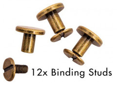 Binding Studs - Old Gold Planner Essentials Nr. 2