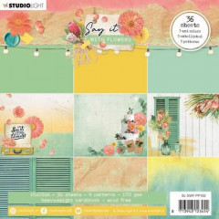 6x6 Pattern Paper Pad - Say it with Flowers Nr. 162