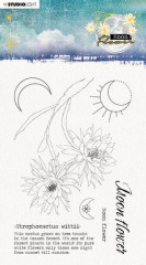 Studio Light Clear Stamps - Moon Flower Nr. 134