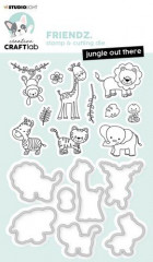 Clear Stamps and Cutting Die - Mini Friendz Nr. 45