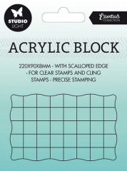 Studio Light Acrylblock für Clear Stamps (5x8cm)