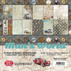 Mans World 12x12 Paper Pad