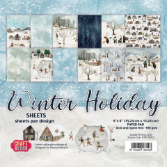 Winter Holiday 6x6 Paper Pad
