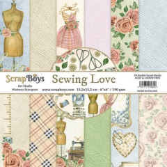 ScrapBoys Sewing Love 6x6 Paper Pad