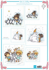 3D Schneidebogen - Don + Daisy Swinging in the Snow