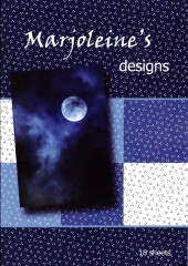 Marjoleines Paper book - Mond Punkte blau
