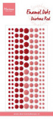 Decoration Enamel Dots - Duotone Rot