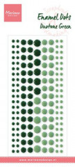 Decoration Enamel Dots - Duotone Grün