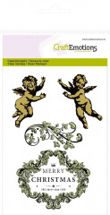 Clear Stamps - Engel Ornament Label