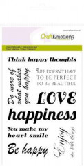 Clear Stamps - Text happy