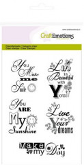 Clear Stamps - Text you are my sunshine (ENG)