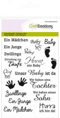 Clear Stamps - Text Baby (DE)