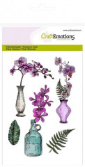 Clear Stamps - Orchidee, Vasen und Flasche